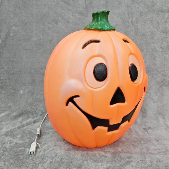 Vintage 1997 Grand Venture blow mold 24" Lighted pumpkin jack-o-lantern USA - Picture 9 of 15
